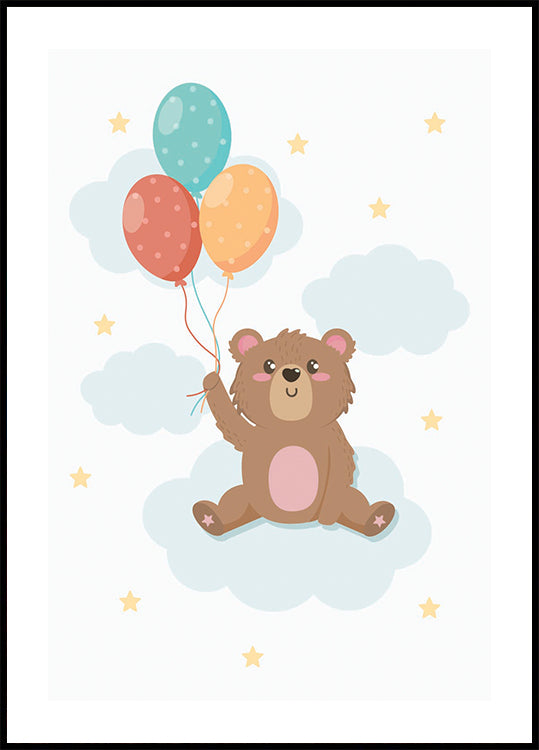 Süßes Teddybär-Poster - Posterbox.dk
