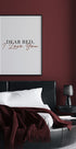 Liebes Bett, ich liebe dich Poster - Posterbox.dk