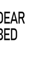 Dear Bed Typografie-Poster - Posterbox.dk