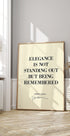 Eleganz-Zitat-Poster - Posterbox.dk