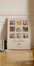 Elegant Wedding Photo Collage Personalized Plakat - Posterbox