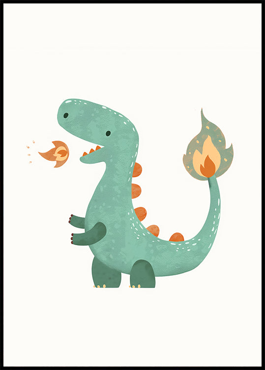 Vier-Dino-Poster - Posterbox.dk