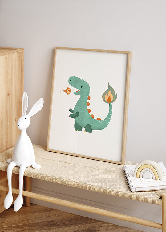 Vier-Dino-Poster - Posterbox.dk