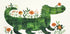 Blumenkrokodil-Poster - Posterbox.dk