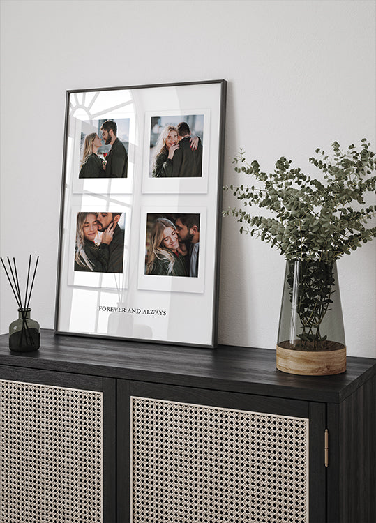 Für immer und immer Paar-Collage-Poster - Posterbox.dk