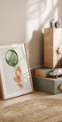 Fox Holding Balloon Poster - Posterbox.dk