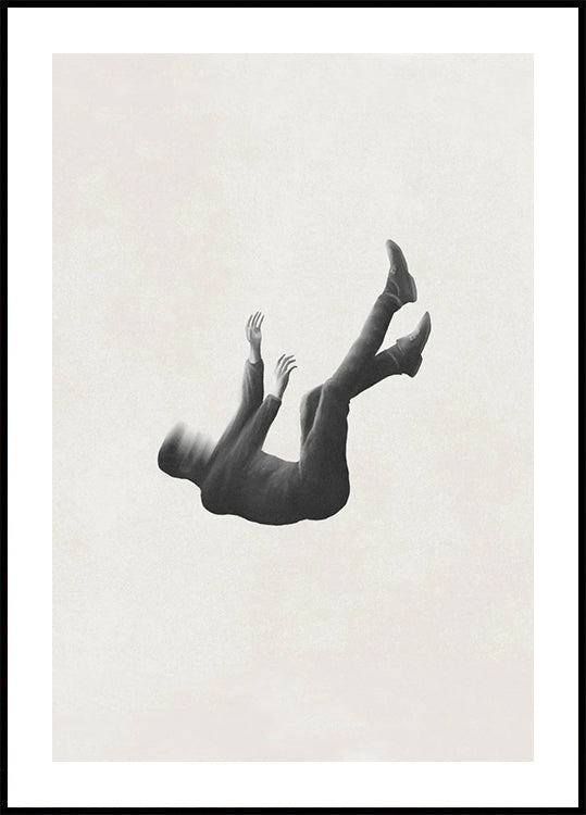 Frei fallendes, minimalistisches surreales Poster - Posterbox.dk