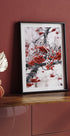 Poster mit gefrosteten roten Beeren auf Winterzweigen - Posterbox.dk