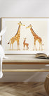 Giraffen-Familientrio in warmen Tönen Poster - Posterbox.dk