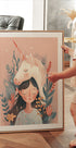 Poster „Mädchen und Einhorn“ - Posterbox.dk