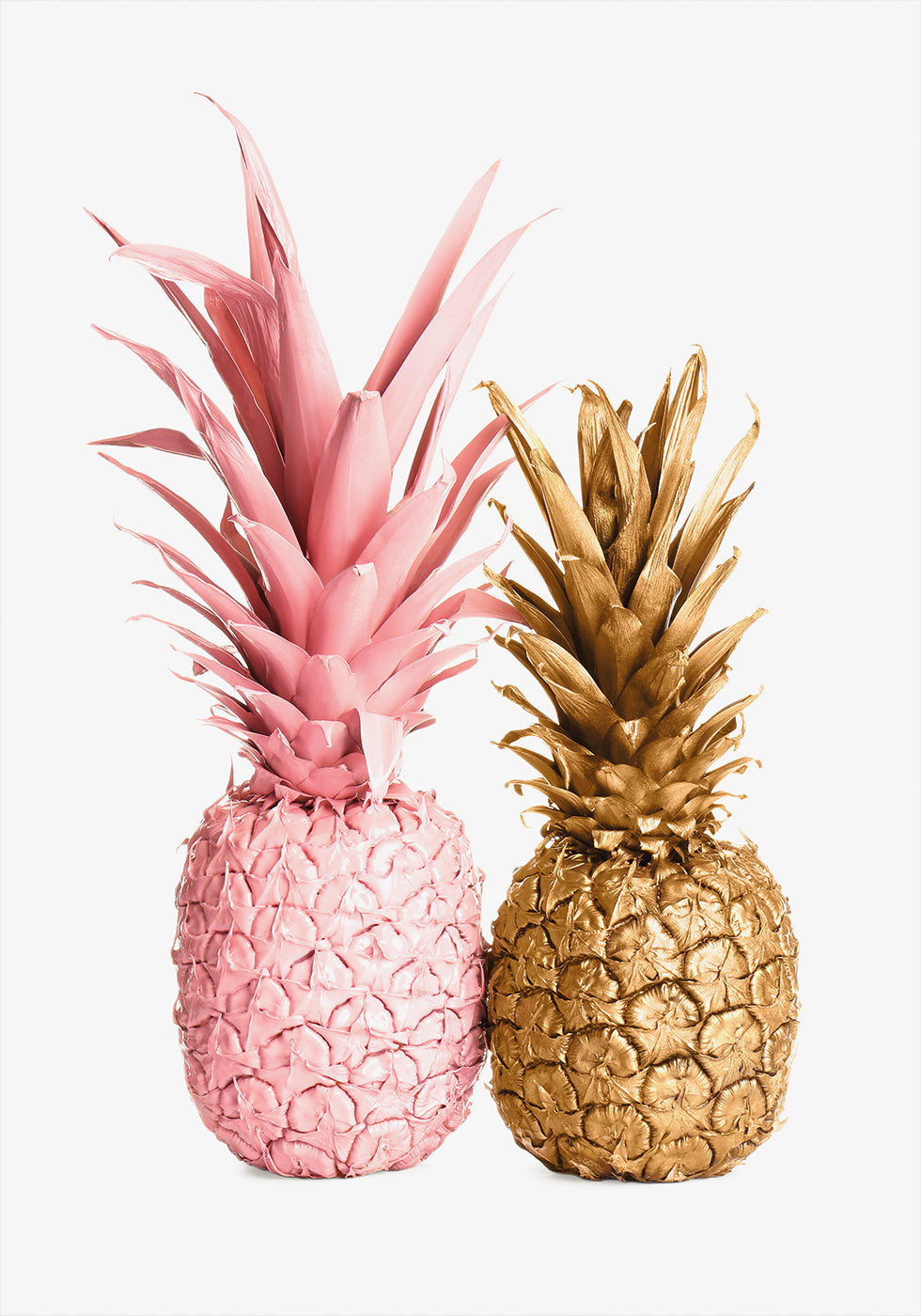 Goldenes und rosafarbenes Ananas-Duo-Poster - Posterbox.dk