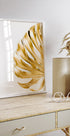 Goldenes Monstera-Blatt-Poster - Posterbox.dk