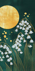 Goldene Sonne und Lilien Poster - Posterbox.dk