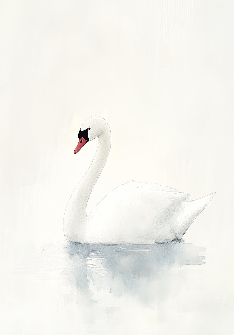 Anmutiges Schwan-Poster - Posterbox.dk