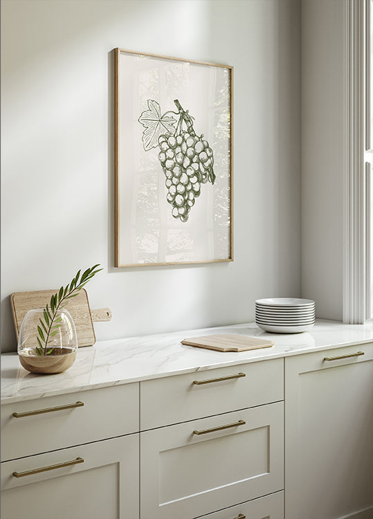 Trauben-Botanisches Poster - Posterbox.dk
