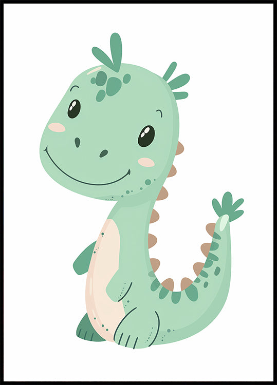 Grünes Dinosaurier-Poster - Posterbox.dk