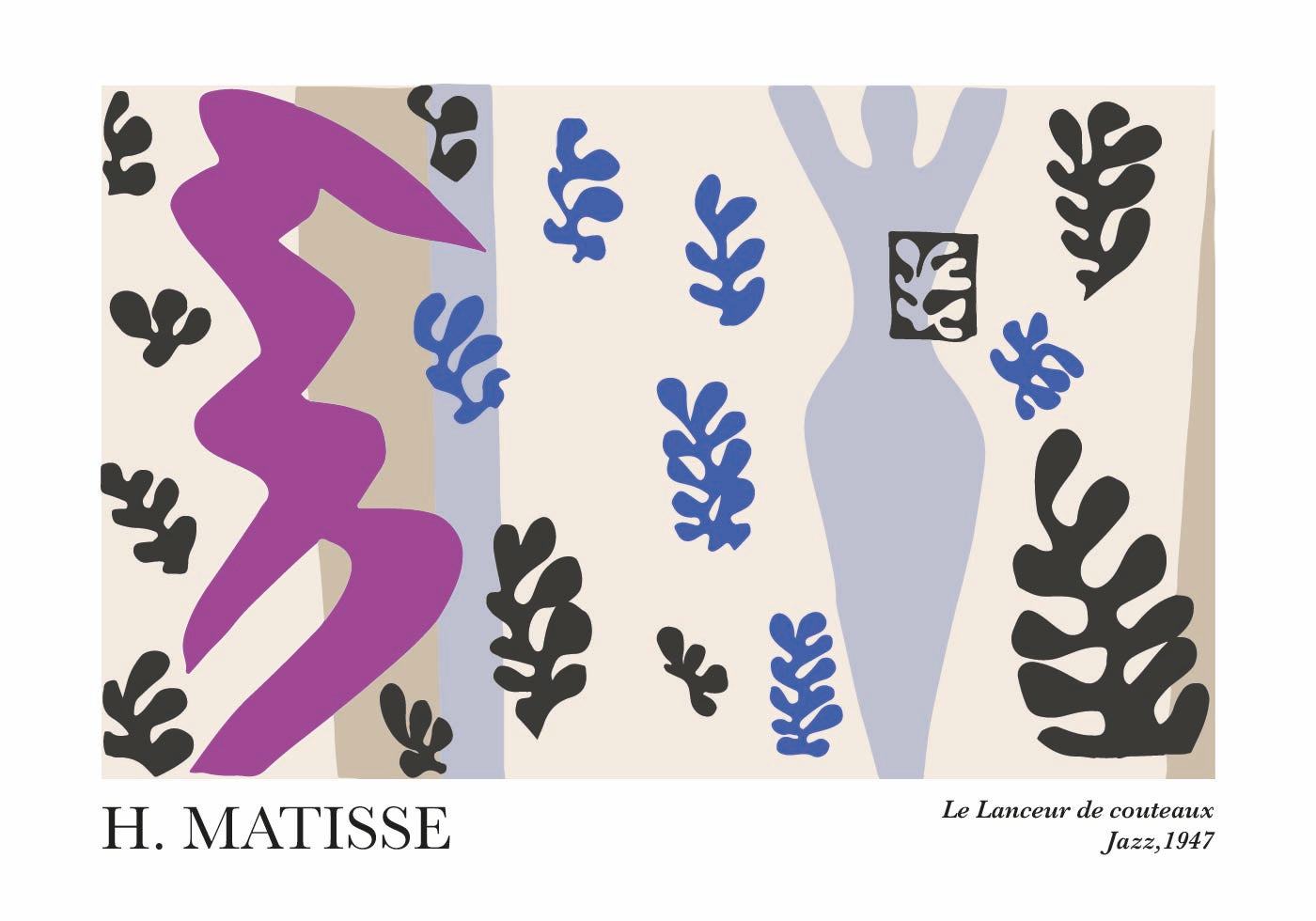 H. Matisse Der Messerwerfer Poster - Posterbox.dk