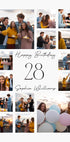 Alles Gute zum Geburtstag personalisiertes Poster - Posterbox.dk