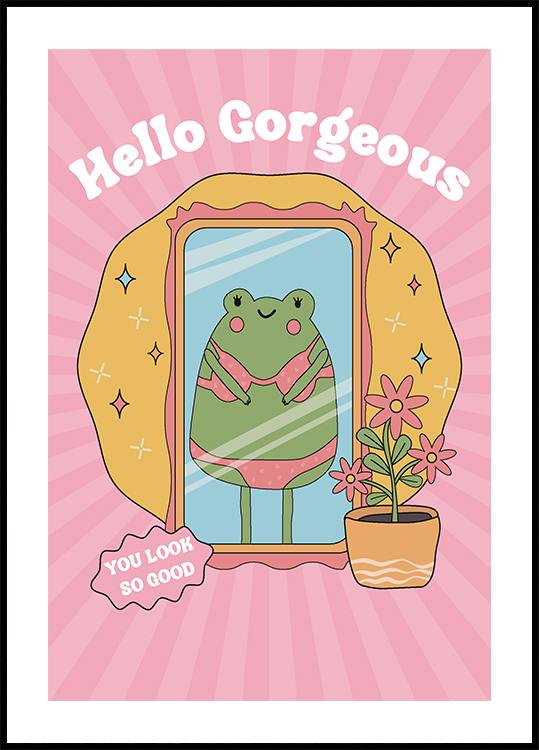 Hallo herrlicher Frosch-Poster - Posterbox.dk