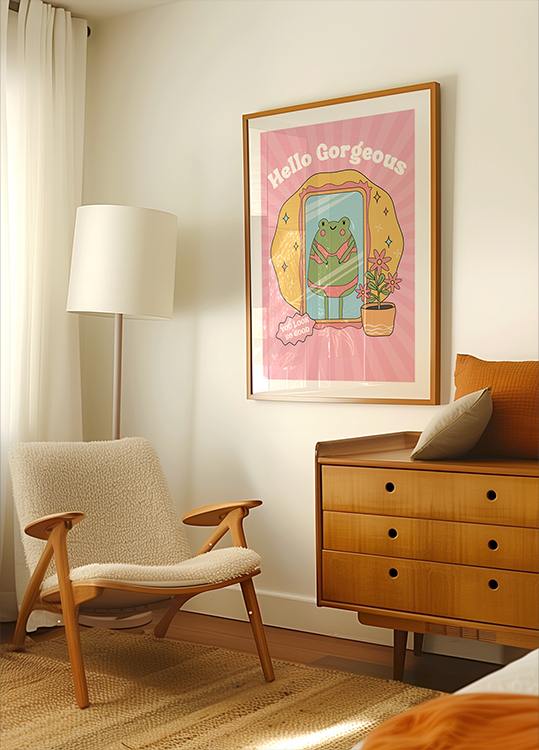 Hallo herrlicher Frosch-Poster - Posterbox.dk