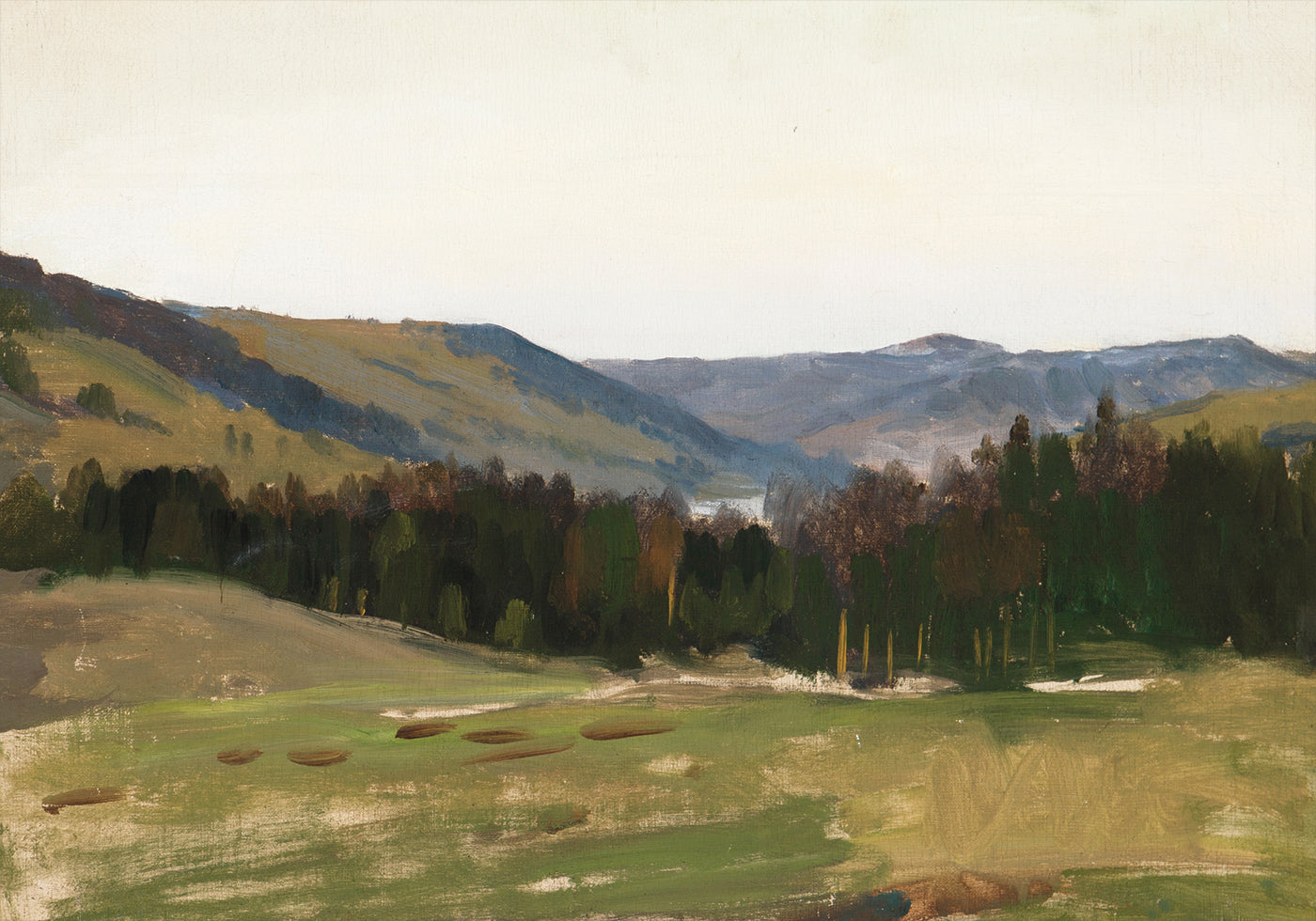Hochlandlandschaft von Leon Wyczółkowski Poster - Posterbox.dk