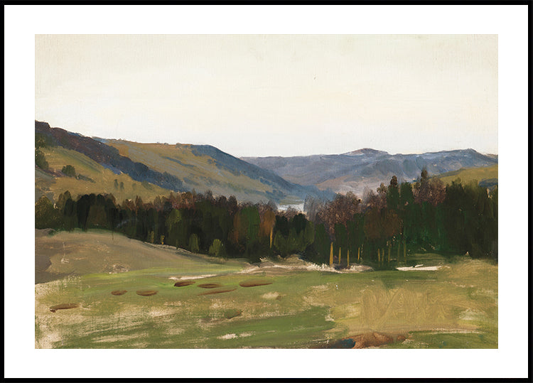 Hochlandlandschaft von Leon Wyczółkowski Poster - Posterbox.dk