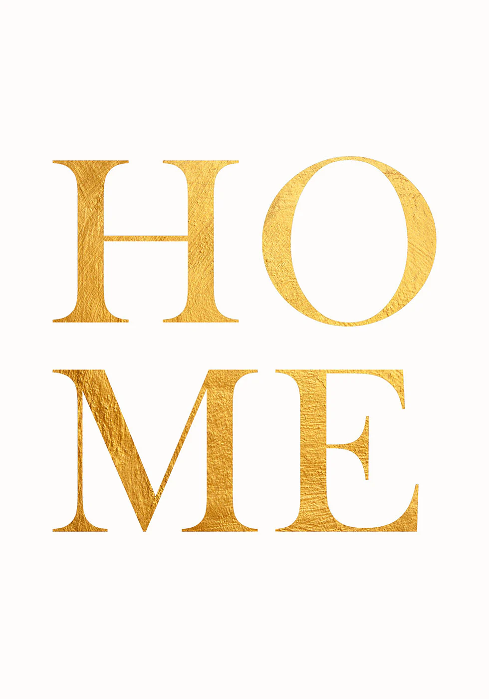 Startseite Goldenes Typografie-Poster - Posterbox.dk