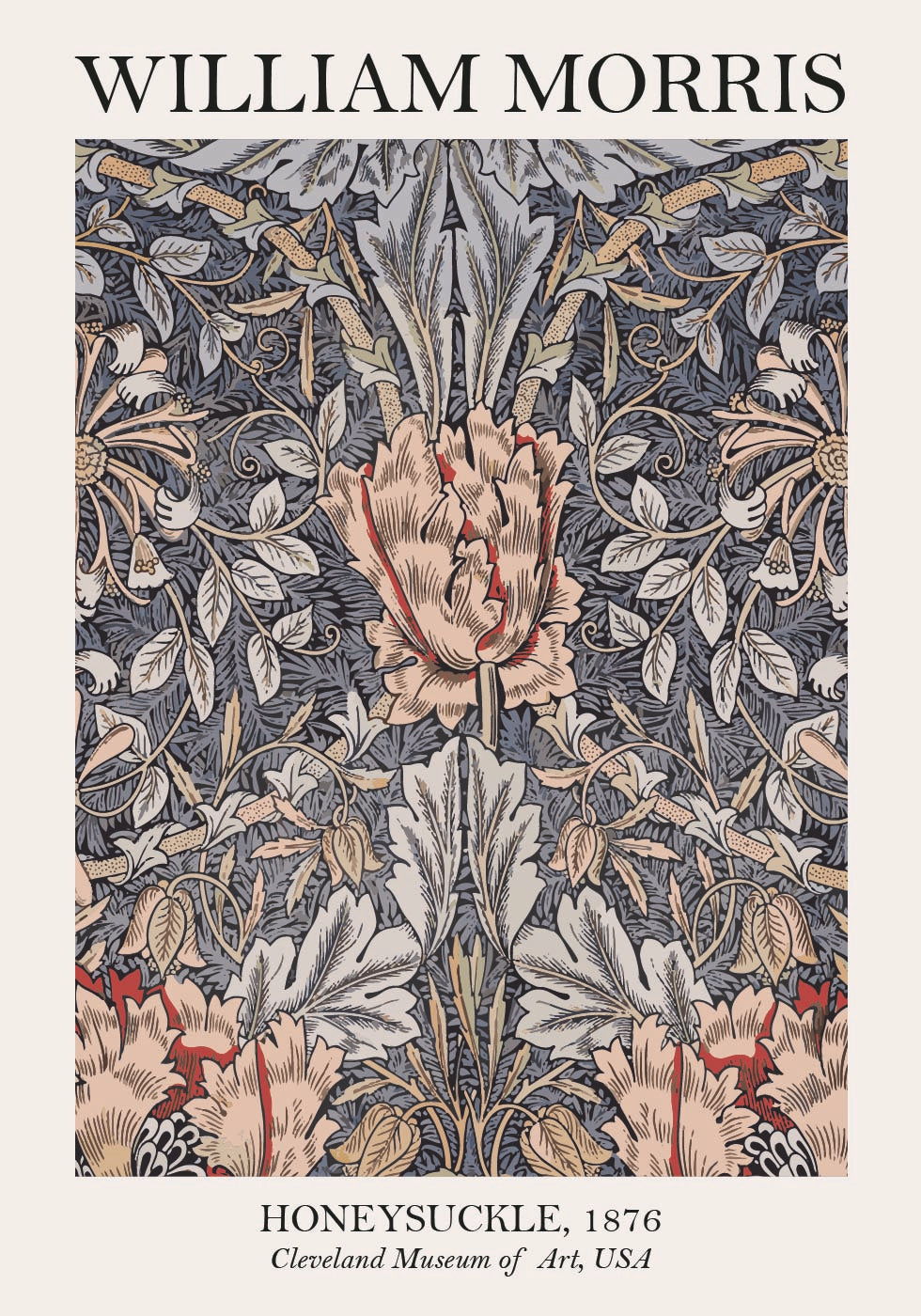 Honeysuckle, William Morris Poster - Posterbox.dk