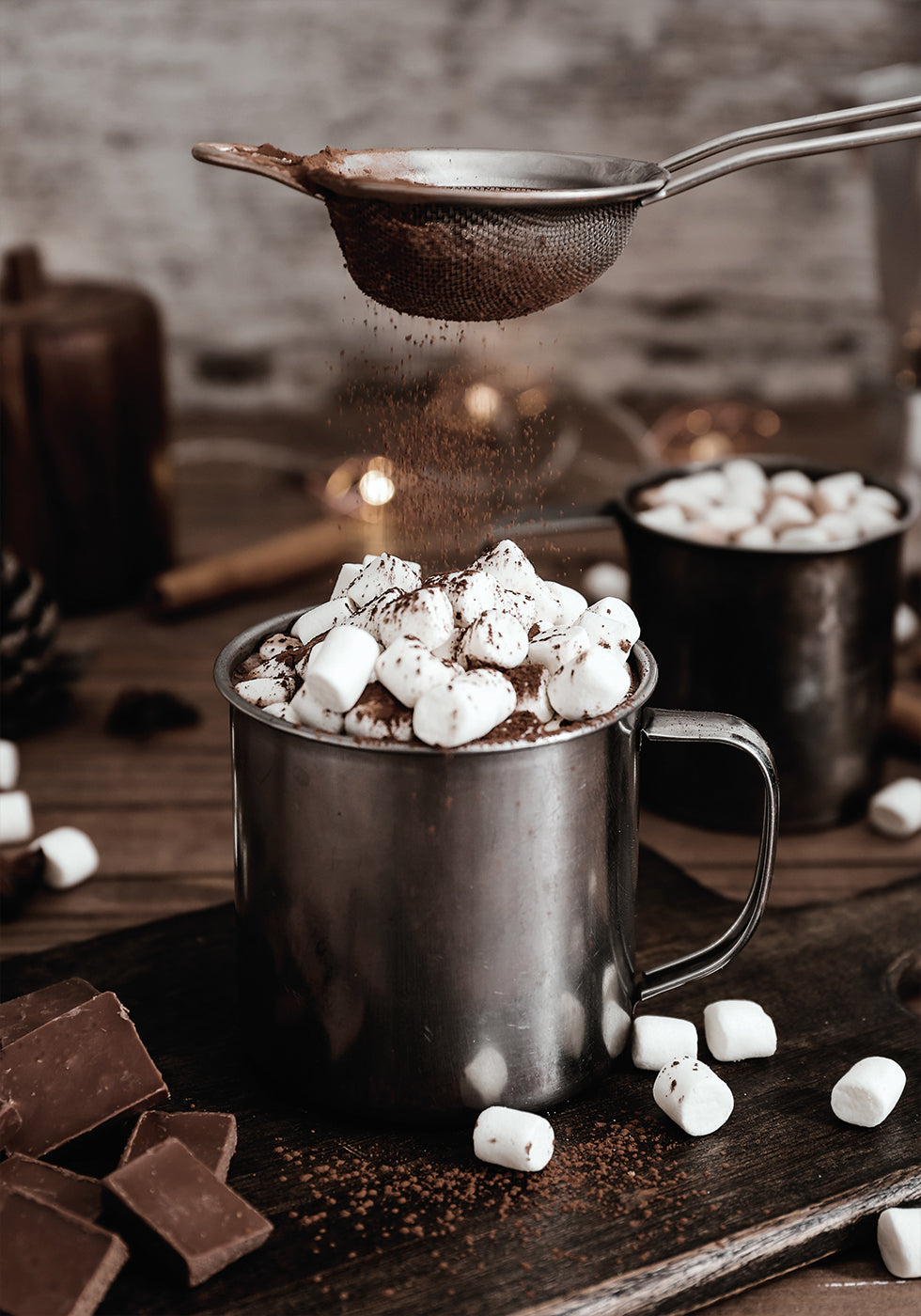 Heiße Schokolade mit Marshmallows Poster - Posterbox.dk