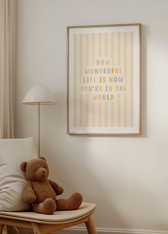 Poster „Wie wunderbar das Leben ist“ - Posterbox.dk