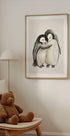 Umarmendes Pinguinbaby-Poster - Posterbox.dk