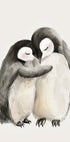 Umarmendes Pinguinbaby-Poster - Posterbox.dk