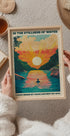 In the Stillness of Water Sunset River Poster - Posterbox.dk