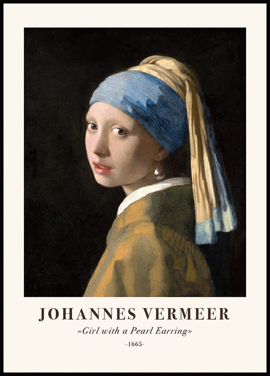 Johannes Vermeer, Mädchen mit Perlenohrring Poster - Posterbox.dk