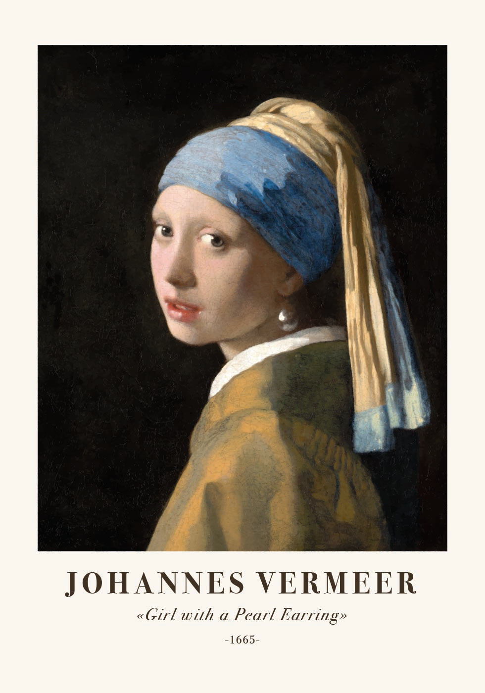 Johannes Vermeer, Mädchen mit Perlenohrring Poster - Posterbox.dk
