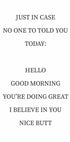 Motivationsposter „Just In Case“ - Posterbox.dk