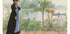 Karin am Ufer, Blumengartenszene am Flussufer Poster - Posterbox.dk