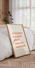 La Dolce Vita Symphony, inspirierendes Zitat-Poster - Posterbox.dk