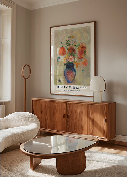 Große Vase mit Blumen, Odilon Redon 1912 Poster - Posterbox.dk