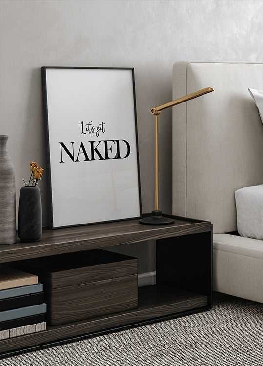 Poster „Let's Get Naked“ - Posterbox.dk