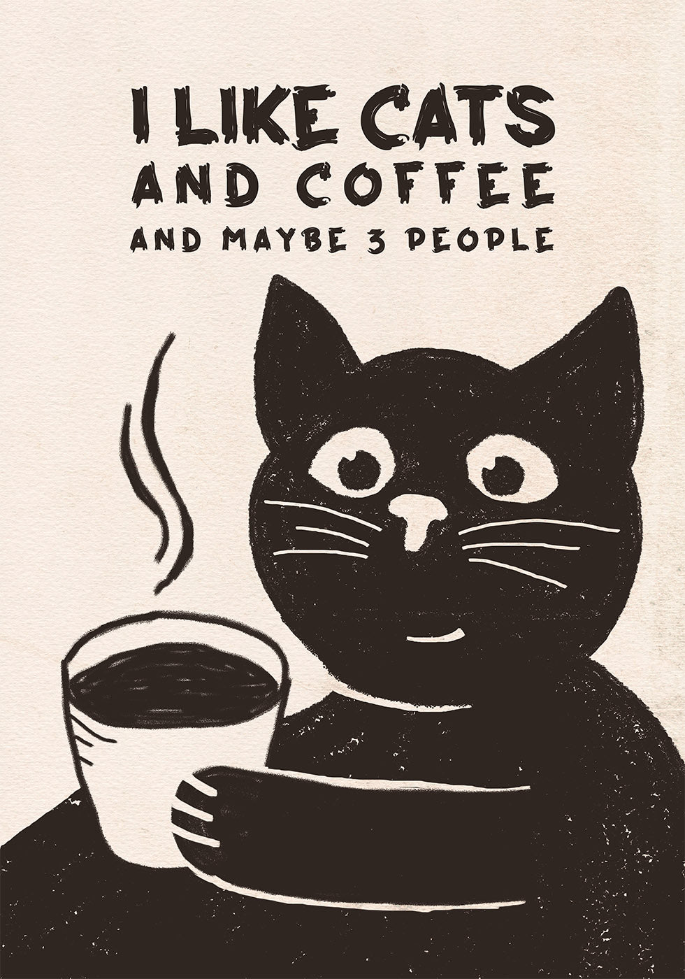 Poster „Like Cats and Coffee“ – Posterbox.dk