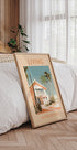 Living La Dolce Vita, Retro-Strandhaus-Poster - Posterbox.dk