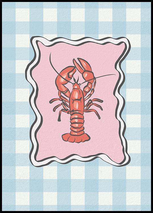 Hummer-Illustrationsposter - Posterbox.dk