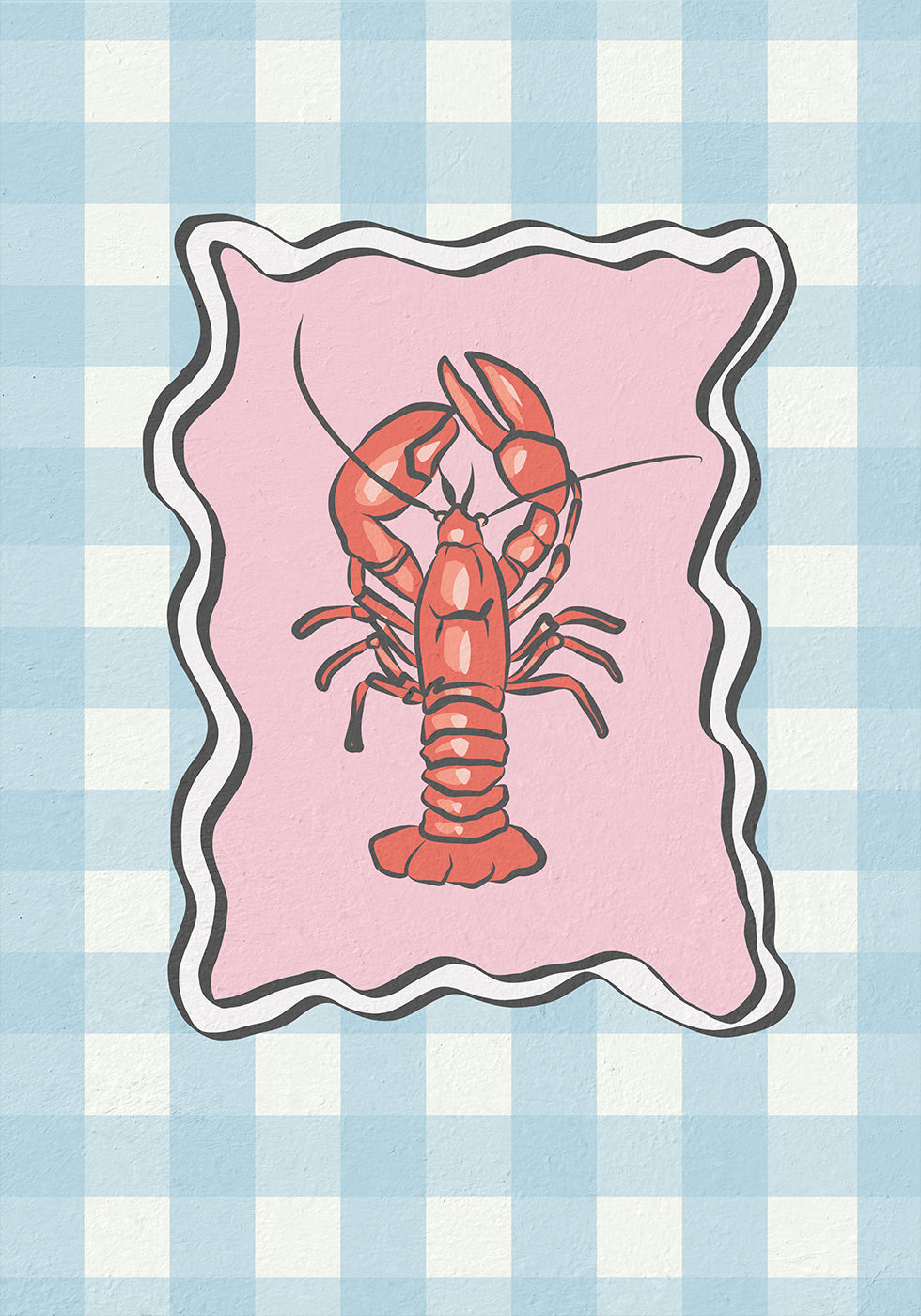 Hummer-Illustrationsposter - Posterbox.dk