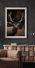 Majestätische Hirsche im Herbstwald Poster - Posterbox.dk
