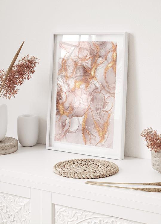 Marmor mit Gold №1 Poster - Posterbox.dk