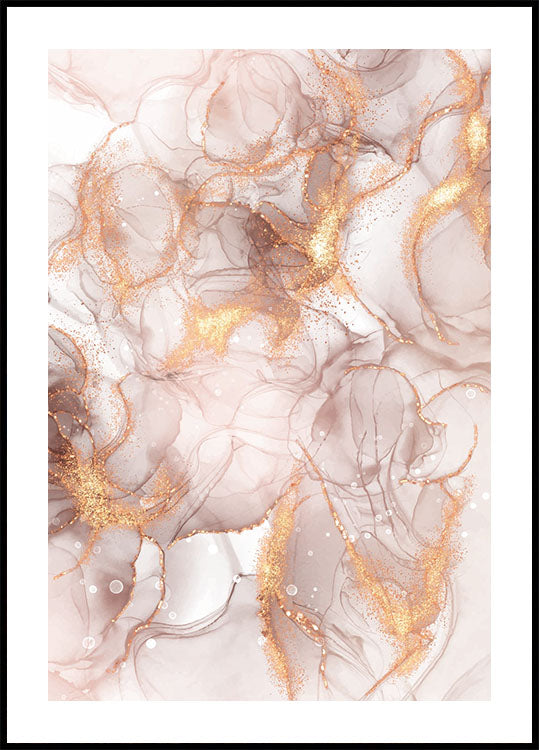 Marmor mit Gold №1 Poster - Posterbox.dk