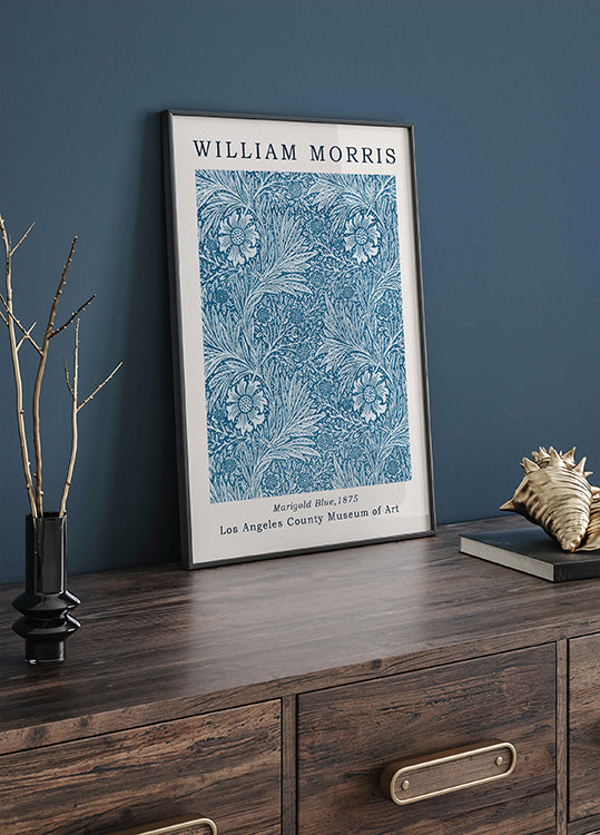 Ringelblumenblaues Poster - Posterbox.dk