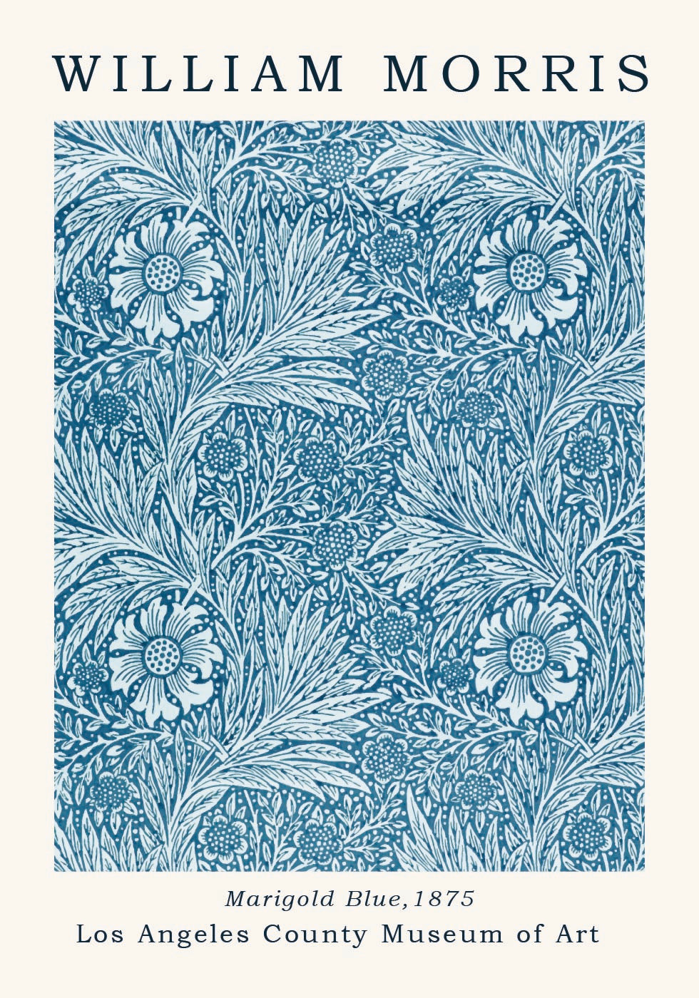 Ringelblumenblaues Poster - Posterbox.dk