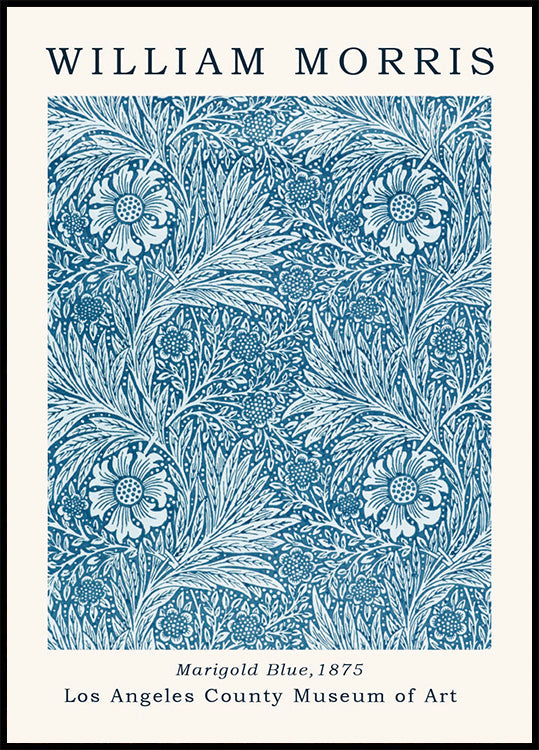 Ringelblumenblaues Poster - Posterbox.dk